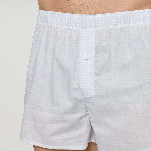 Fancy Woven Cotton Boxer | Squared Sky 74013-3079