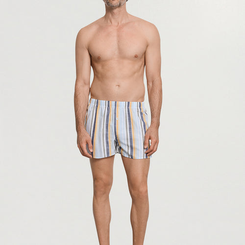 Fancy Woven Cotton Boxer | Sunset Stripe 74013-3109