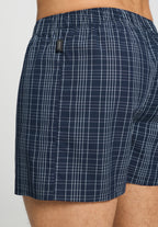Fancy Woven Cotton Boxer | Checked Blue 74013-3131