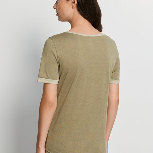 Laura Cotton Blend Pajama Set | Covert Green 74262-2727