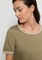Laura Cotton Blend Pajama Set | Covert Green 74262-2727
