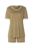 Laura Cotton Blend Pajama Set | Covert Green 74262-2727