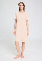 Tyra S/Slv Gown 100cm | Creamy Glass 74694-2324