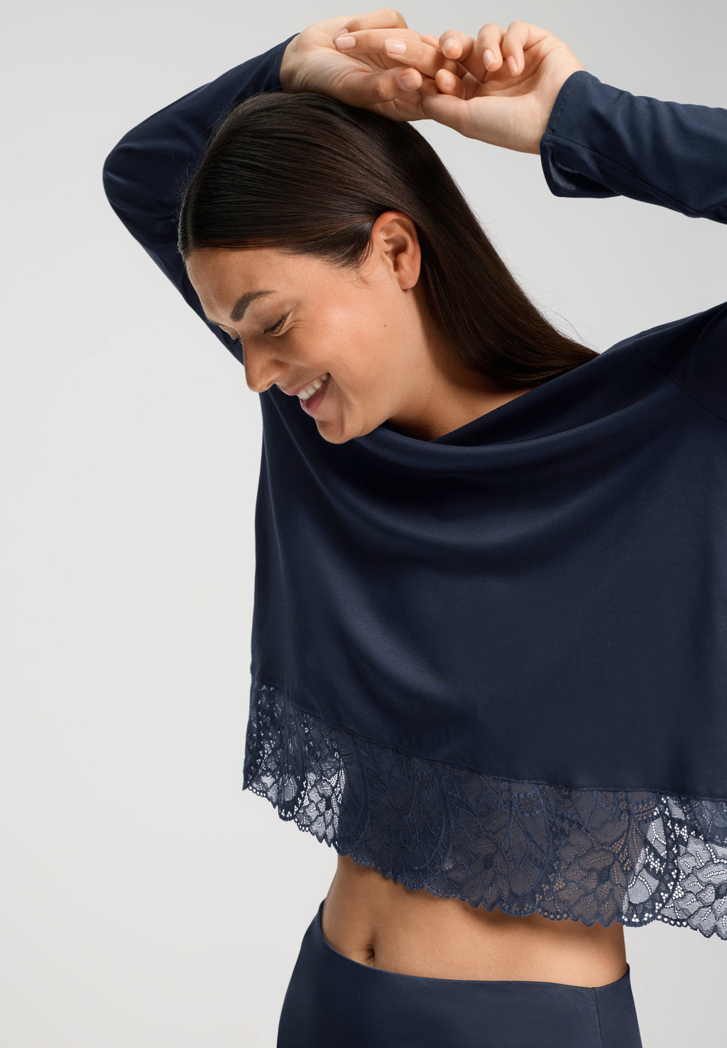 Azelia L/Slv Pajama | Deep Navy 74704-1610