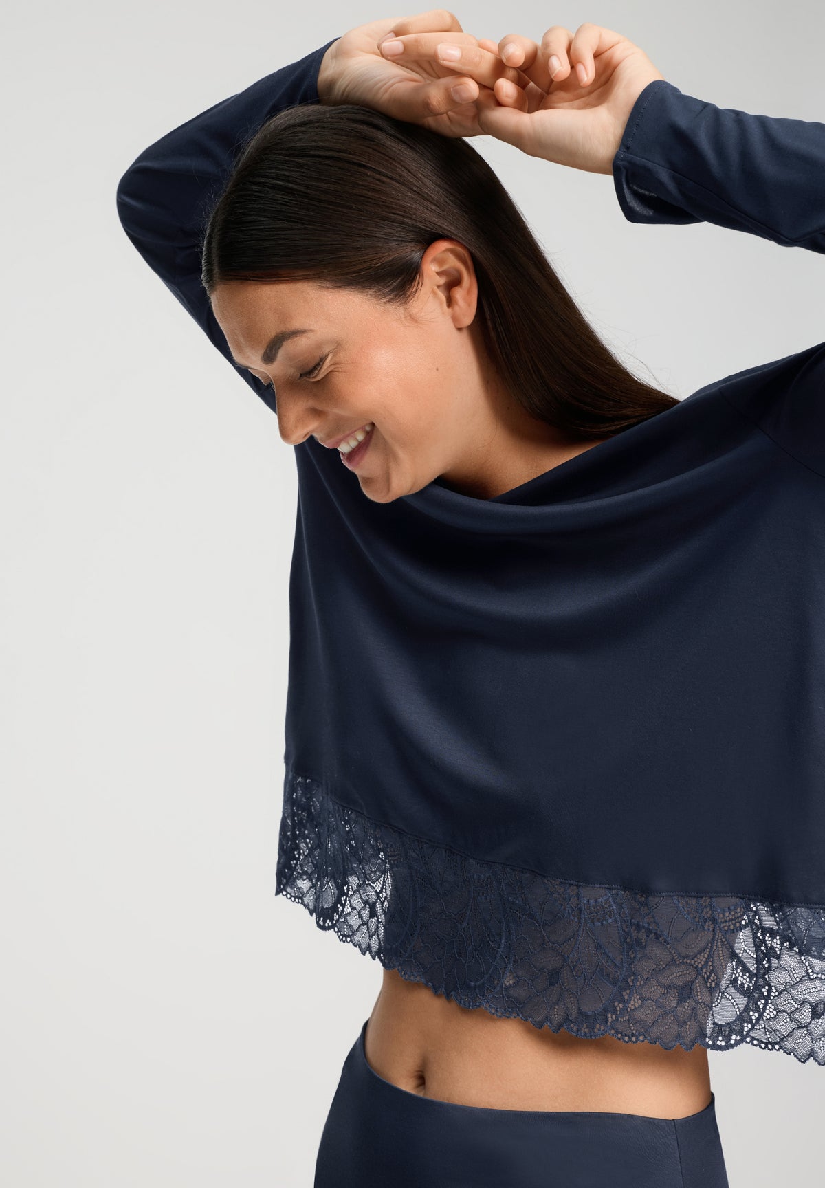Azelia L/Slv Pajama | Deep Navy 74704-1610