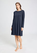 Pilar L/Slv Gown 100cm | Deep Navy 74707-1610