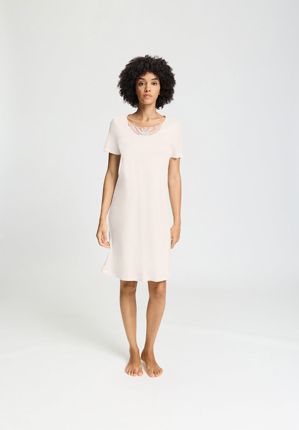 Rosaria S/Slv Gown 100cm | Off White 74711-102