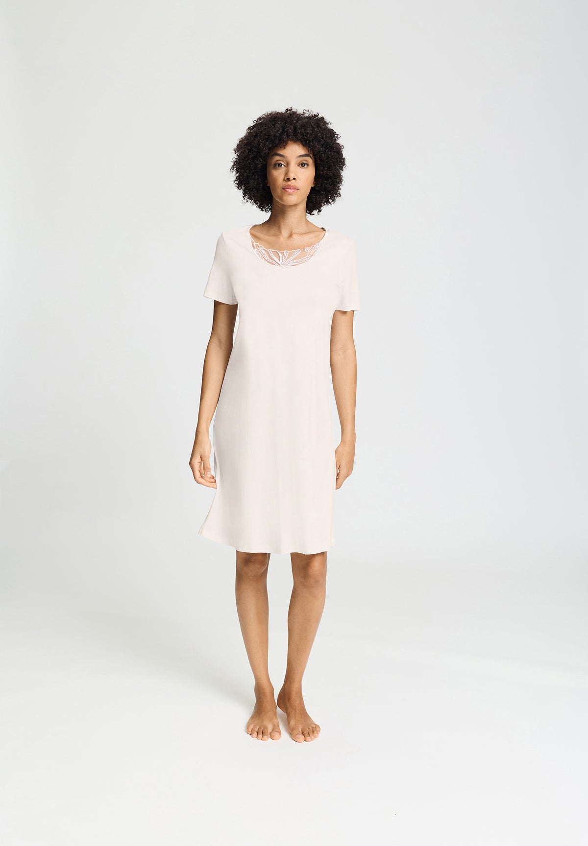 Rosaria S/Slv Gown 100cm | Off White 74711-102