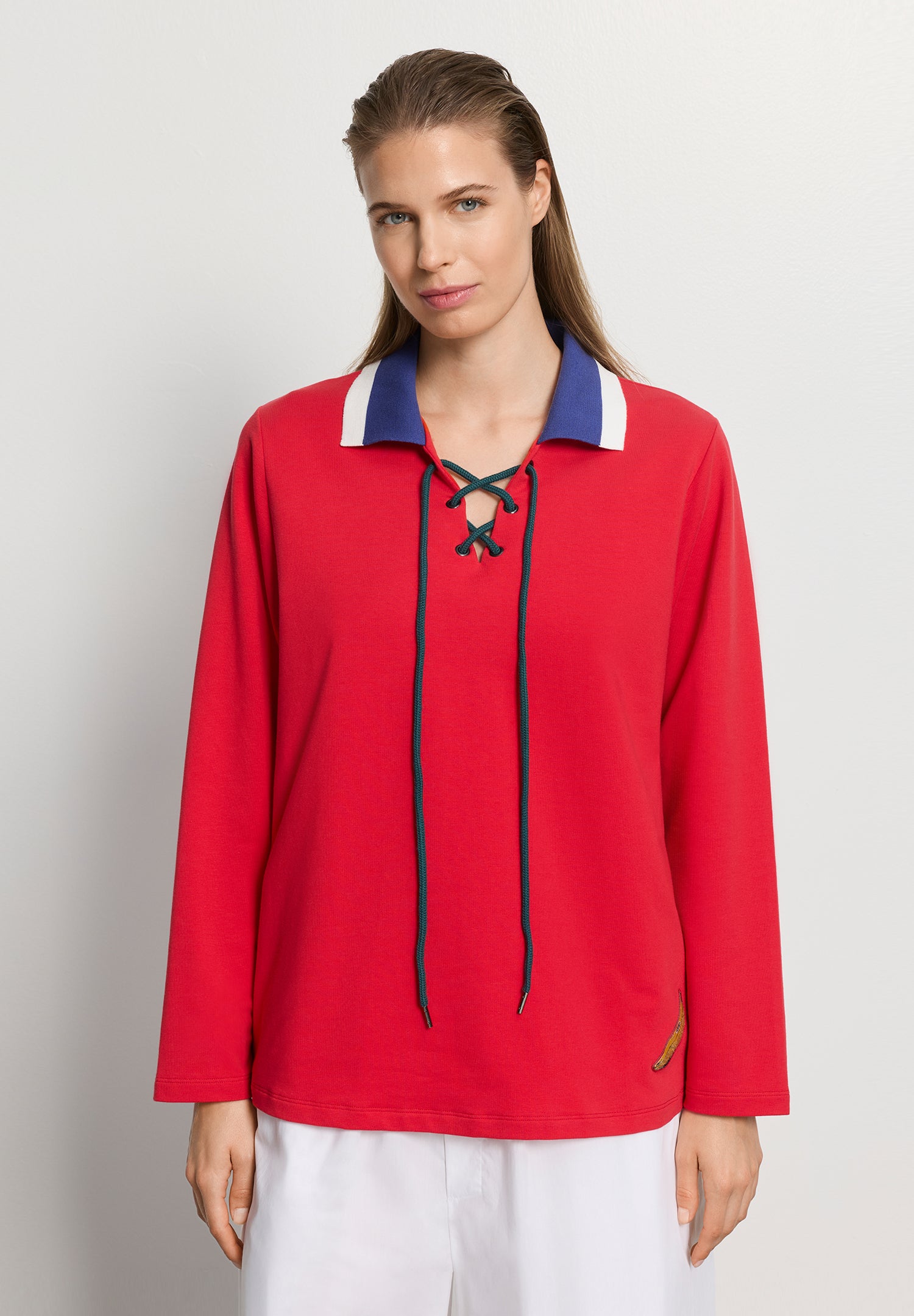 Charlotte Adam L/Slv Shirt | Cherry Red 74718-2442