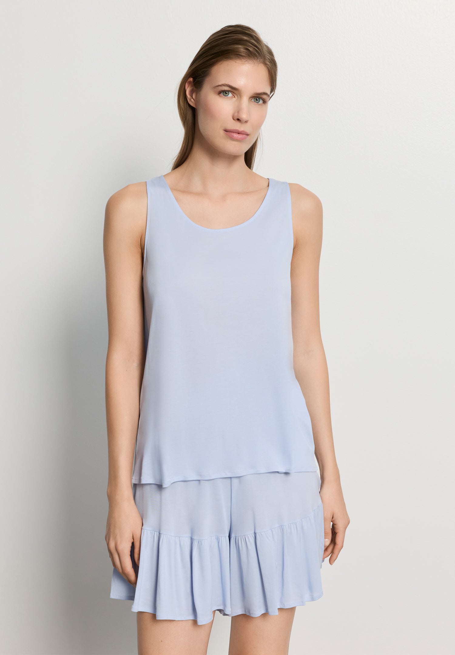 Isabella Sleeveless Short Pyjama | Blue Dove 74727-2581
