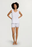 Inaya Sleeveless Short Pyjama | White 74738-101