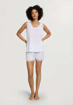 Inaya Sleeveless Short Pyjama | White 74738-101