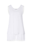 Inaya Sleeveless Short Pyjama | White 74738-101