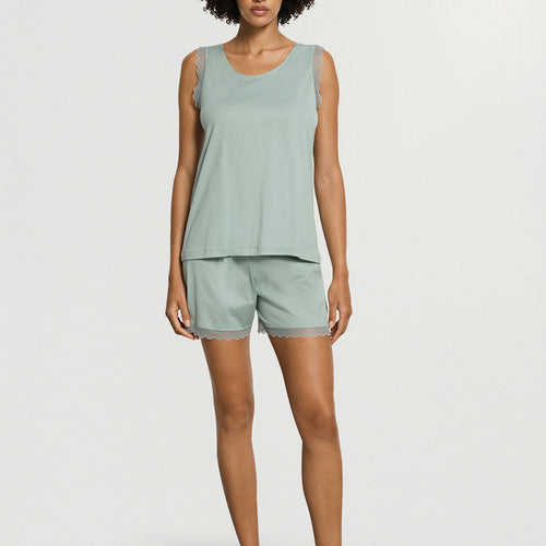 Inaya Sleeveless Short Pyjama | Dark Seafoam 74738-2733