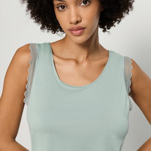 Inaya Sleeveless Short Pyjama | Dark Seafoam 74738-2733