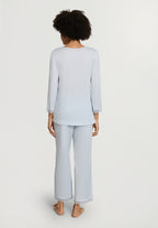 Inaya L/Slv Pyjama Crop Pants | Watery Blue 74739-2244