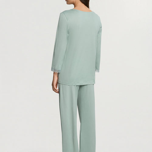 Inaya L/Slv Pyjama Crop Pants | Dark Seafoam 74739-2733