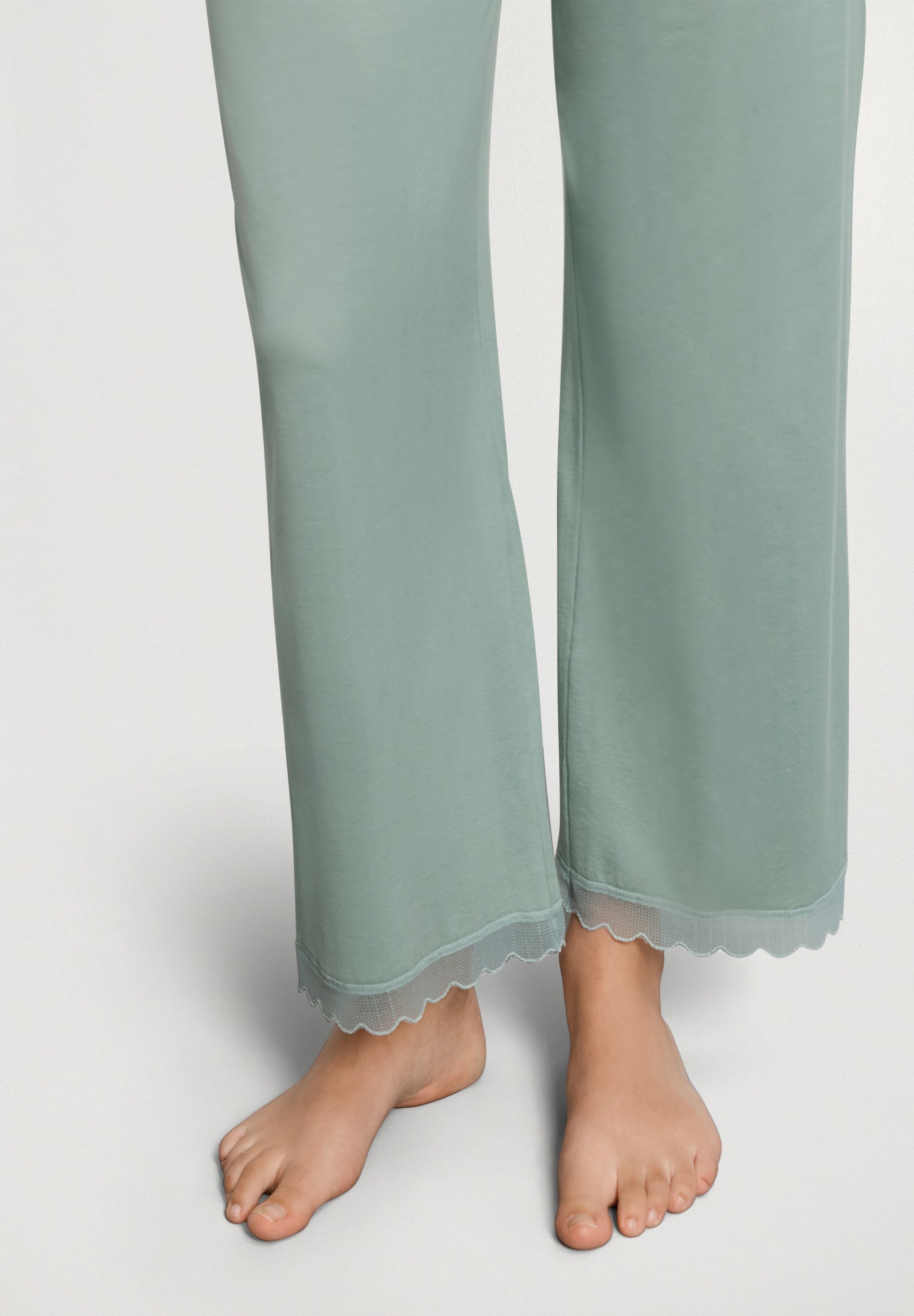 Inaya L/Slv Pyjama Crop Pants | Dark Seafoam 74739-2733