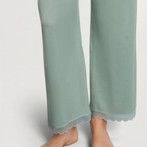 Inaya L/Slv Pyjama Crop Pants | Dark Seafoam 74739-2733