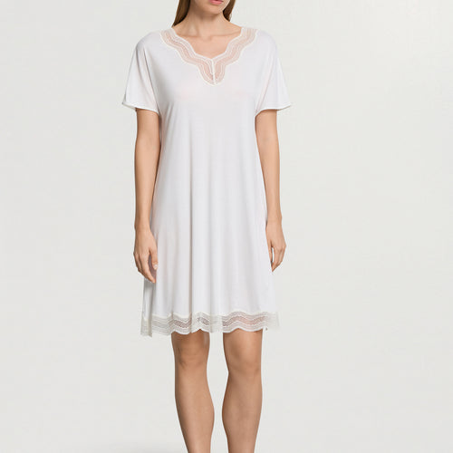 Cira S/Slv Nightdress 95cm | Off White 74742-102