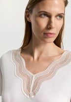 Cira S/Slv Nightdress 95cm | Off White 74742-102