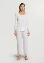 Cira L/Slv Pyjama Crop Pants | Off White 74743-102