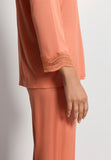 Cira L/Slv Pyjama Crop Pants | Light Carnelian 74743-2288