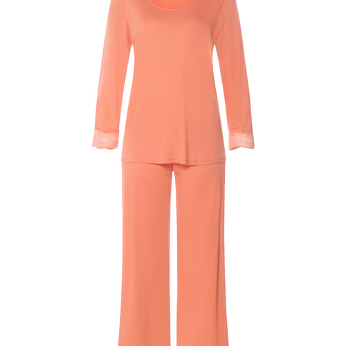 Cira L/Slv Pyjama Crop Pants | Light Carnelian 74743-2288