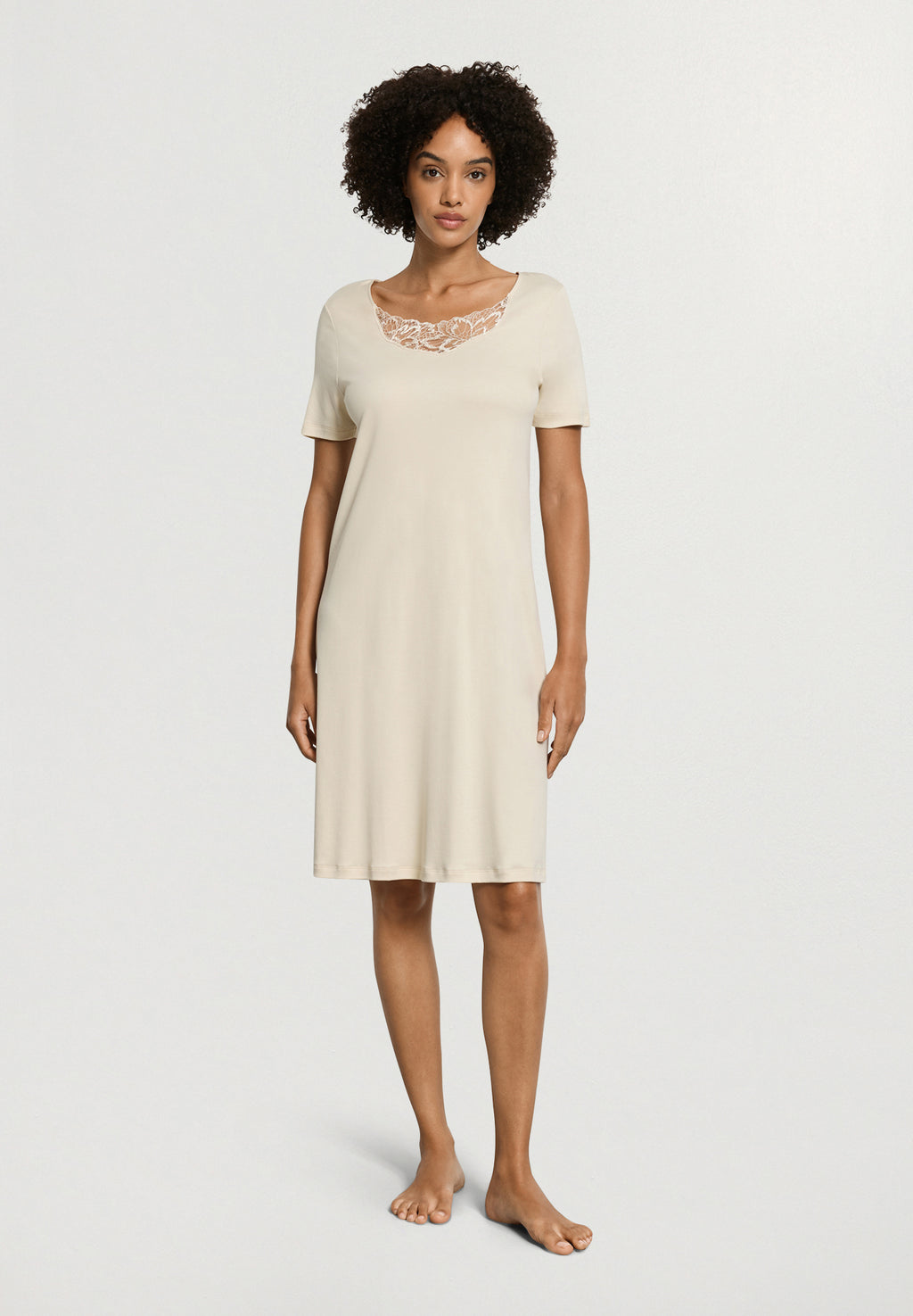 Belen S/Slv Nightdress 100cm | Summer Sand 74746-2811