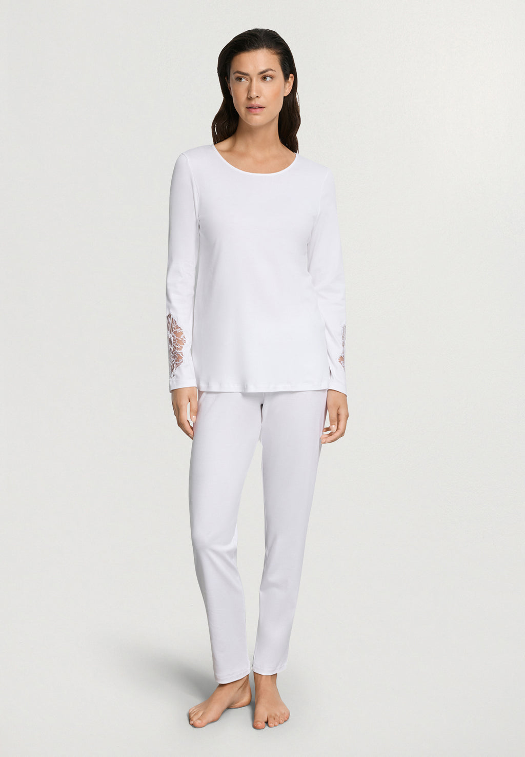 Belen L/Slv Pajama | White 74748-101