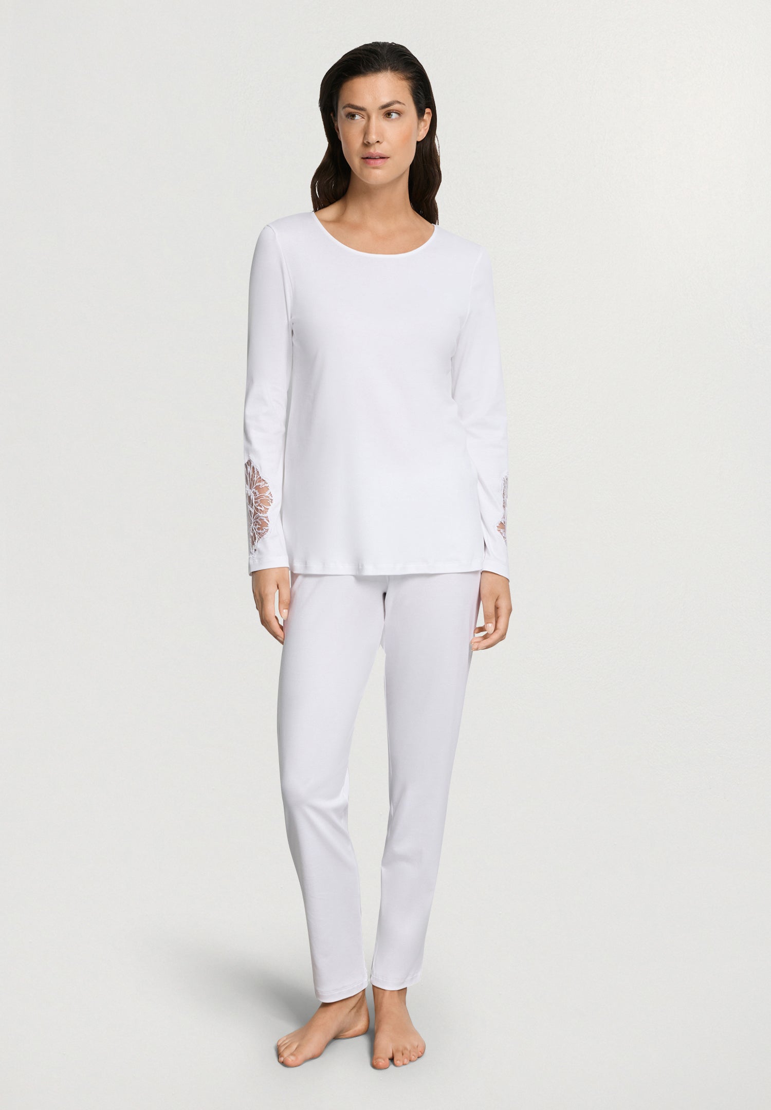 Belen L/Slv Pajama | White 74748-101