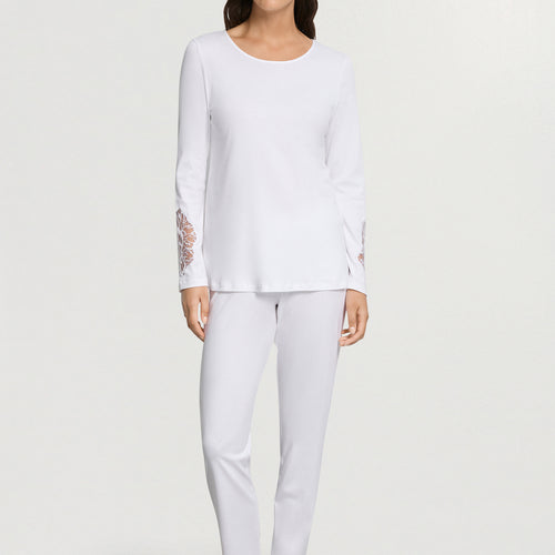 Belen L/Slv Pajama | White 74748-101