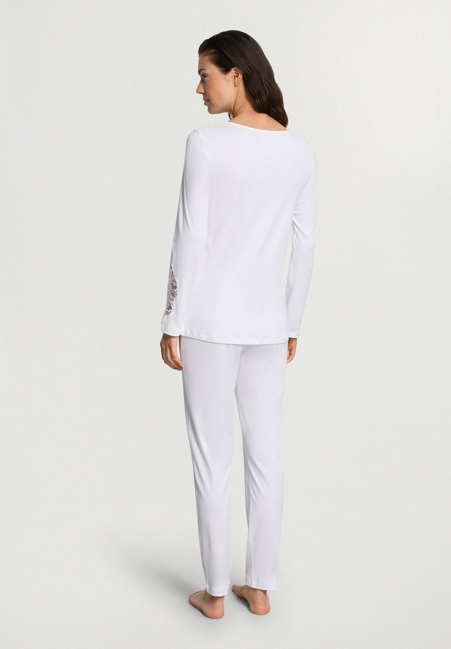 Belen L/Slv Pajama | White 74748-101