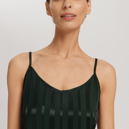 Indra Jacquard Stripe Chemise | Dark Malachite 74760-2709