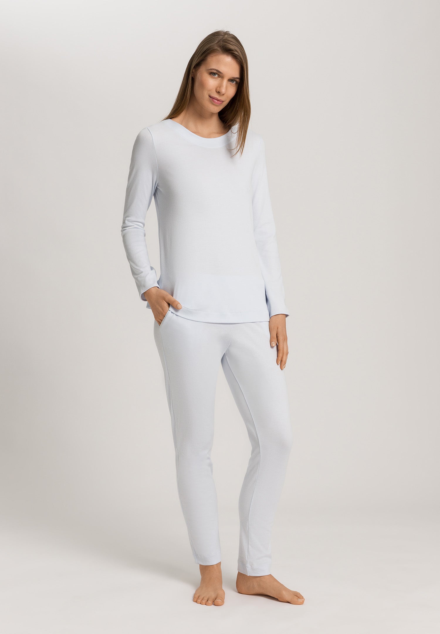 Malena Soft Cotton Pajama Set | Powder Blue 74765-2512