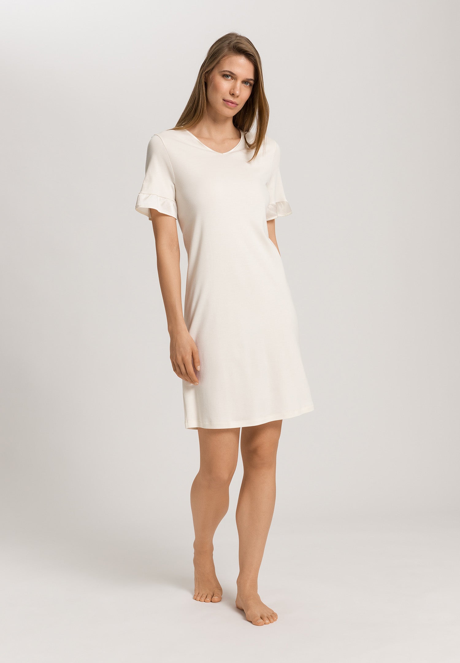 Claire Tencel™ And Cotton Nightgown | Misty White 74767-2123