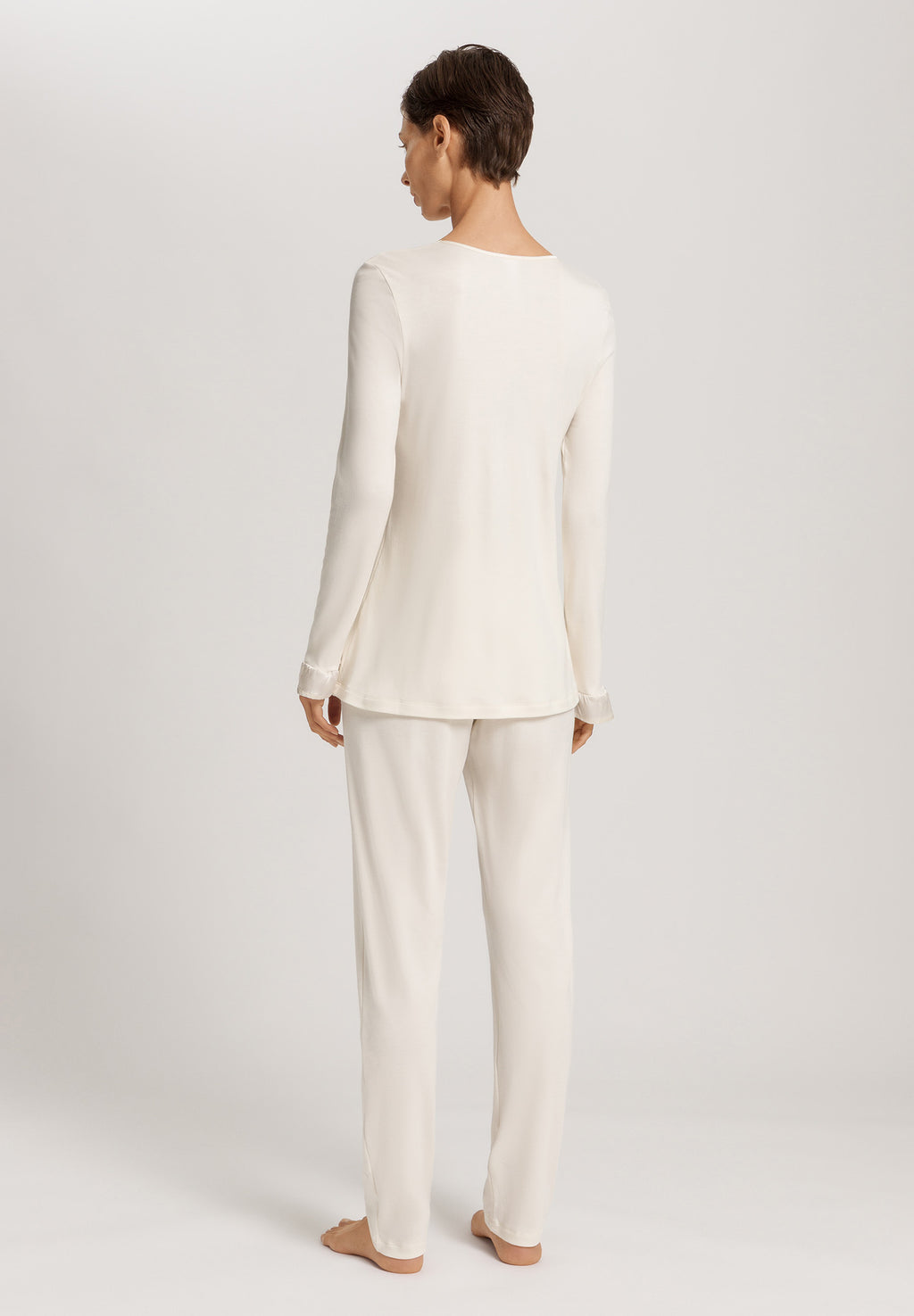 Claire Tencel™ And Cotton Pajama Set | Misty White 74769-2123