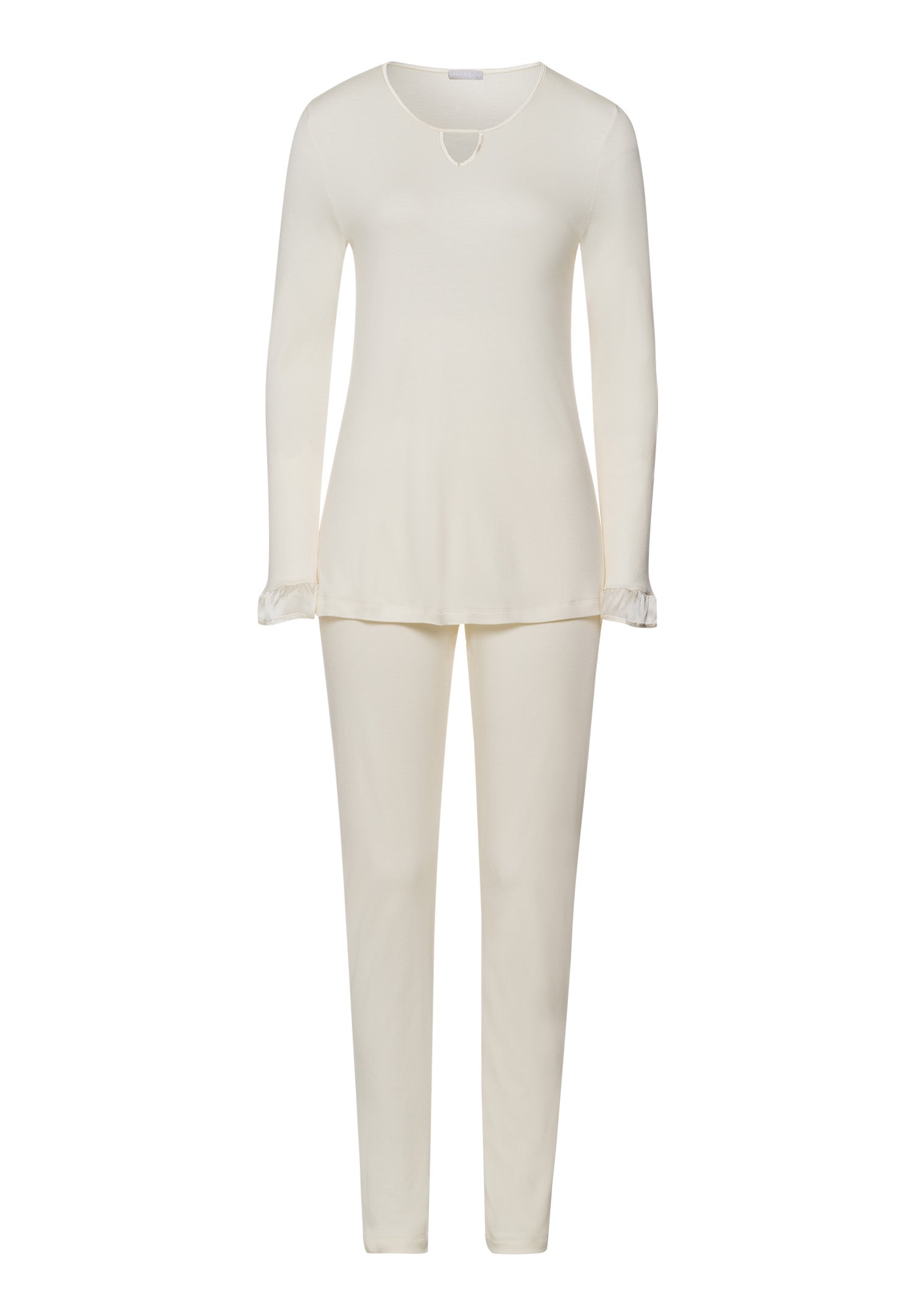 Claire Tencel™ And Cotton Pajama Set | Misty White 74769-2123