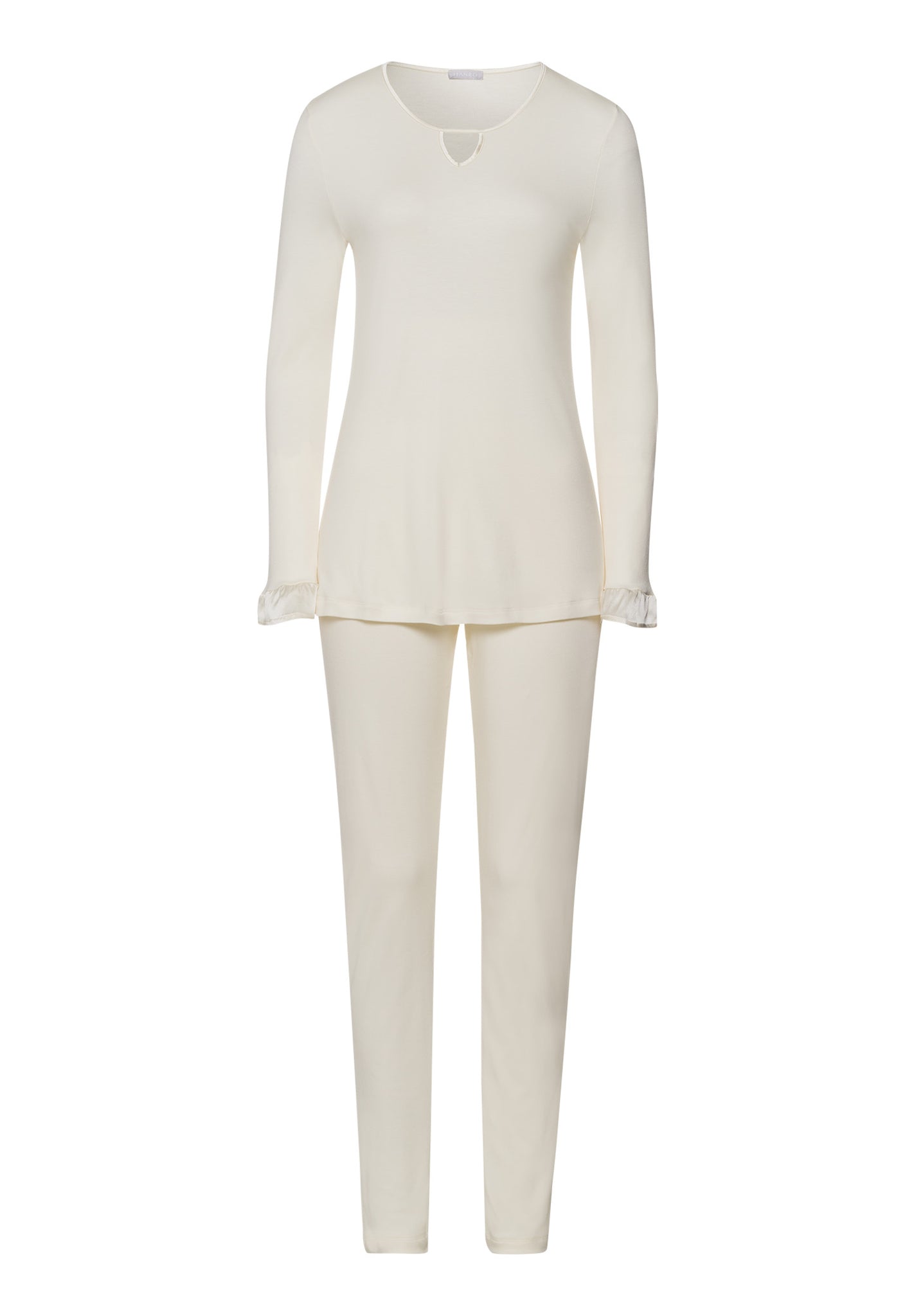 Claire Tencel™ And Cotton Pajama Set | Misty White 74769-2123