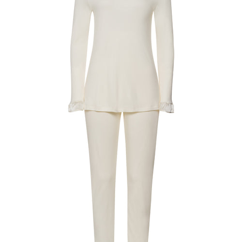 Claire Tencel™ And Cotton Pajama Set | Misty White 74769-2123