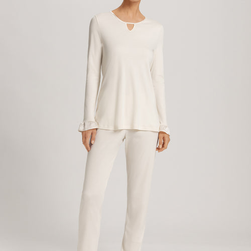 Claire Tencel™ And Cotton Pajama Set | Misty White 74769-2123