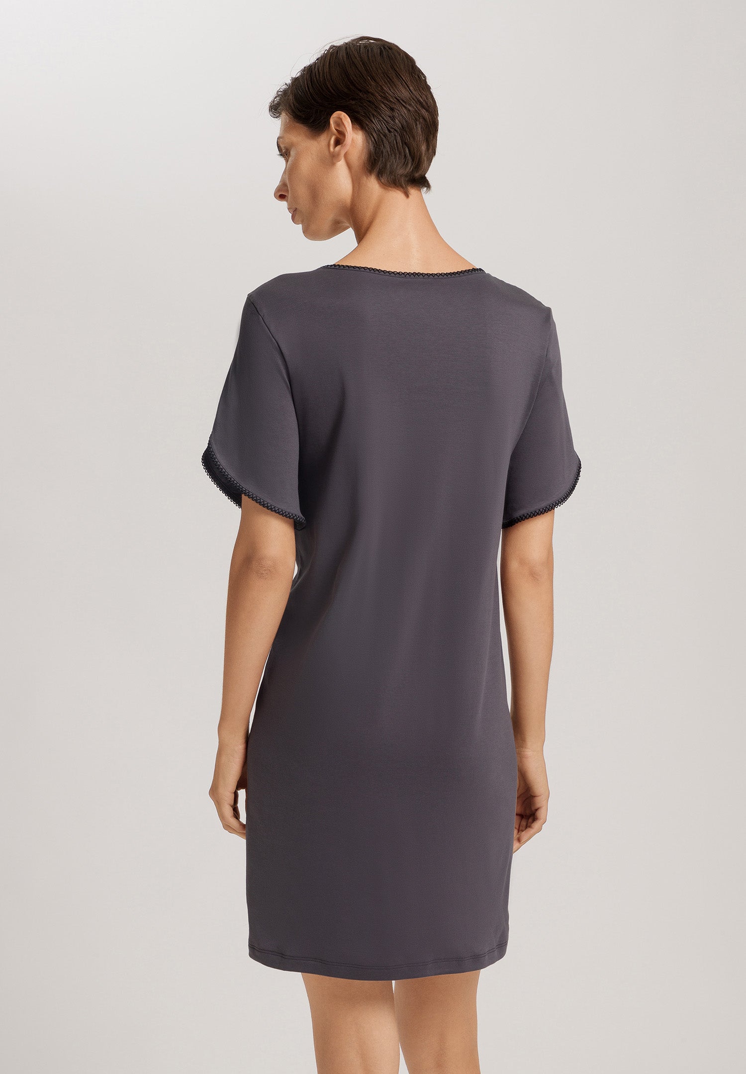 Una Crochetta Stitch Cotton Nightgown | Black Pearl 74771-2183