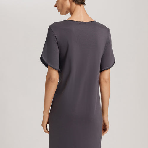 Una Crochetta Stitch Cotton Nightgown | Black Pearl 74771-2183