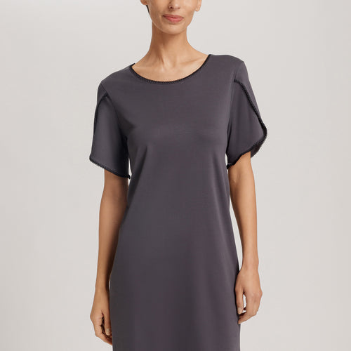 Una Crochetta Stitch Cotton Nightgown | Black Pearl 74771-2183