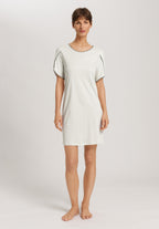 Una Crochetta Stitch Cotton Nightgown | Green Beryl 74771-2707