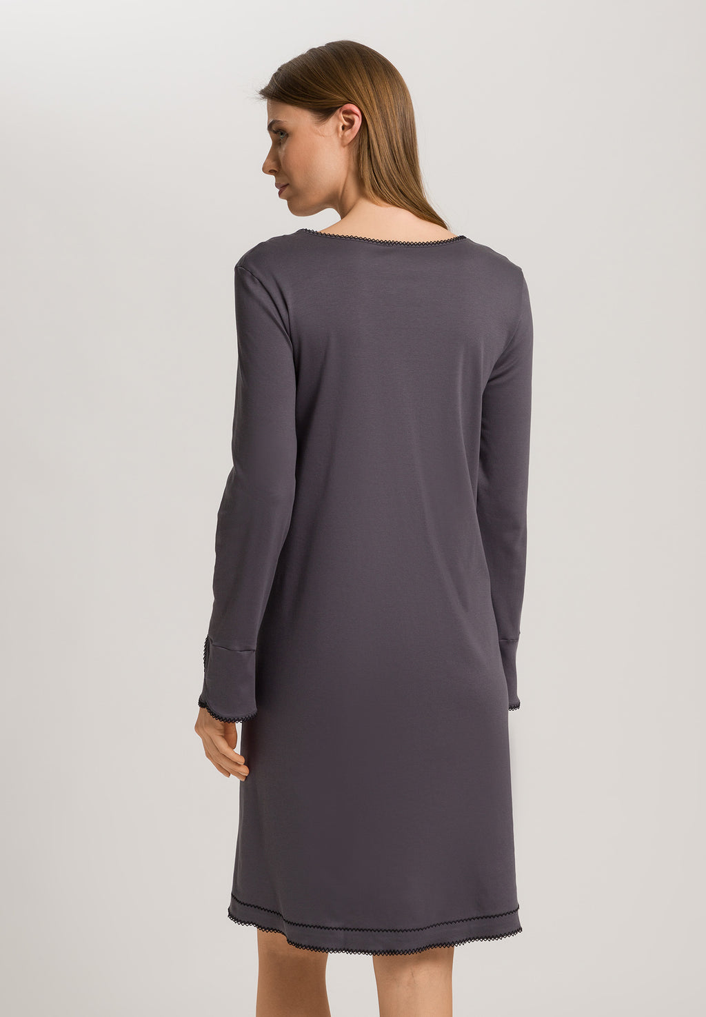 Una Tulip Sleeve Cotton Nightgown | Black Pearl 74772-2183