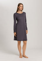 Una Tulip Sleeve Cotton Nightgown | Black Pearl 74772-2183