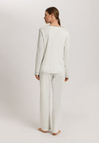 Una Crochetta Stitch Cotton Pajama Set | Green Beryl 74773-2707