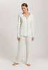Una Crochetta Stitch Cotton Pajama Set | Green Beryl 74773-2707