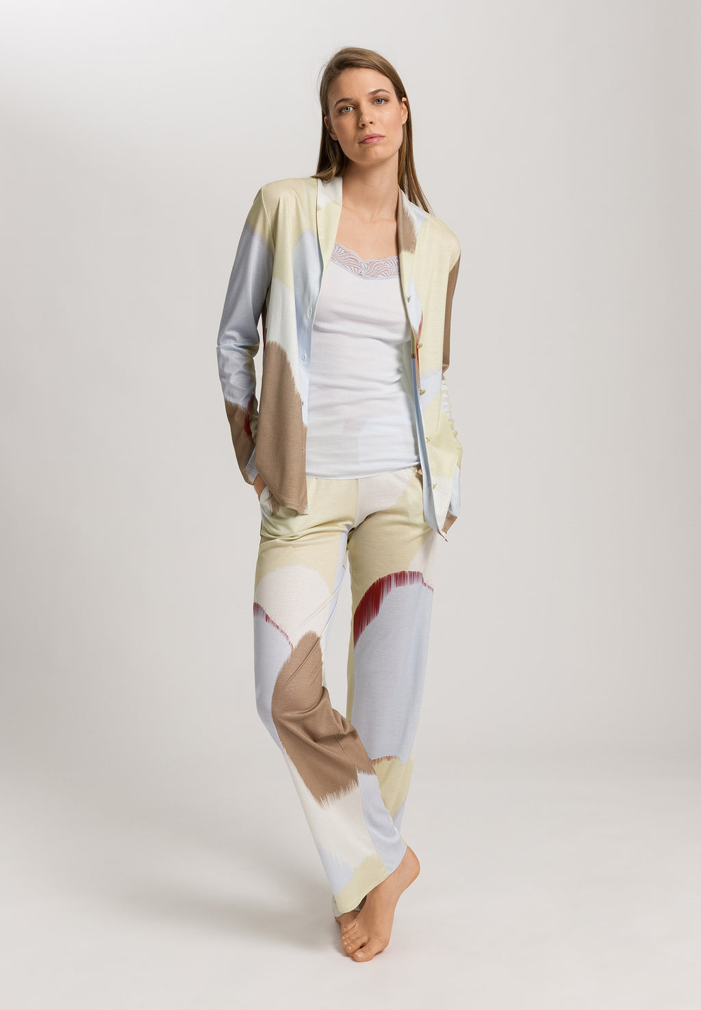 Olivia Soft Tencel™ Collared Shirt | Abstract Paint 74775-3050